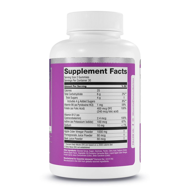 Essential Elements Apple Cider Vinegar Gummies from The Mother -