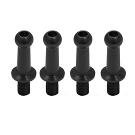 Duralumin φ4.3 Pillow Balls (4 pieces) L = 10mm x N = 6mm Black