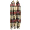 Wrapables® Plaid Long Winter Warm Scarf Wrap with Fringe, Red