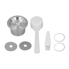 Refillable Coffee Capsules Stainless Steel Double Filtration Reusable Coffee Pods for CAFFITALY for TCHIBO Series Coffee Machines