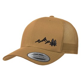 Love Sketches Outdoors Iced Mountain Trucker Hat Men & Women | Stylish Embroidered Mountain Hat | Mesh Hats for Men & Women
