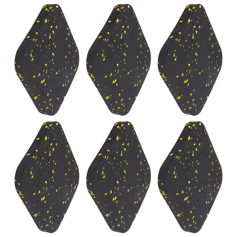 6PCS Rubber Treadmill Mat Sound Insulation Cushion Exercise Equipment Mat