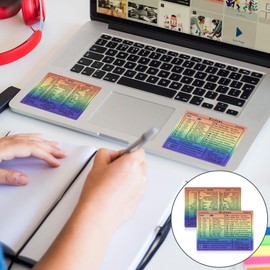 GEEHUA 2 Pcs Laptop Shortcuts Stickers, Word/Excel Quick Reference Guide Keyboard Shortcut Stickers Notebook PVC Keyboard Shortcuts Lable Stickers for Any PC Laptop or Desktop(Gradient)