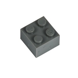Q-Bricks 851-2x2-250 250 Piece 2x2 Building Bricks Loose Pack, Dusty Grey, Multi Color