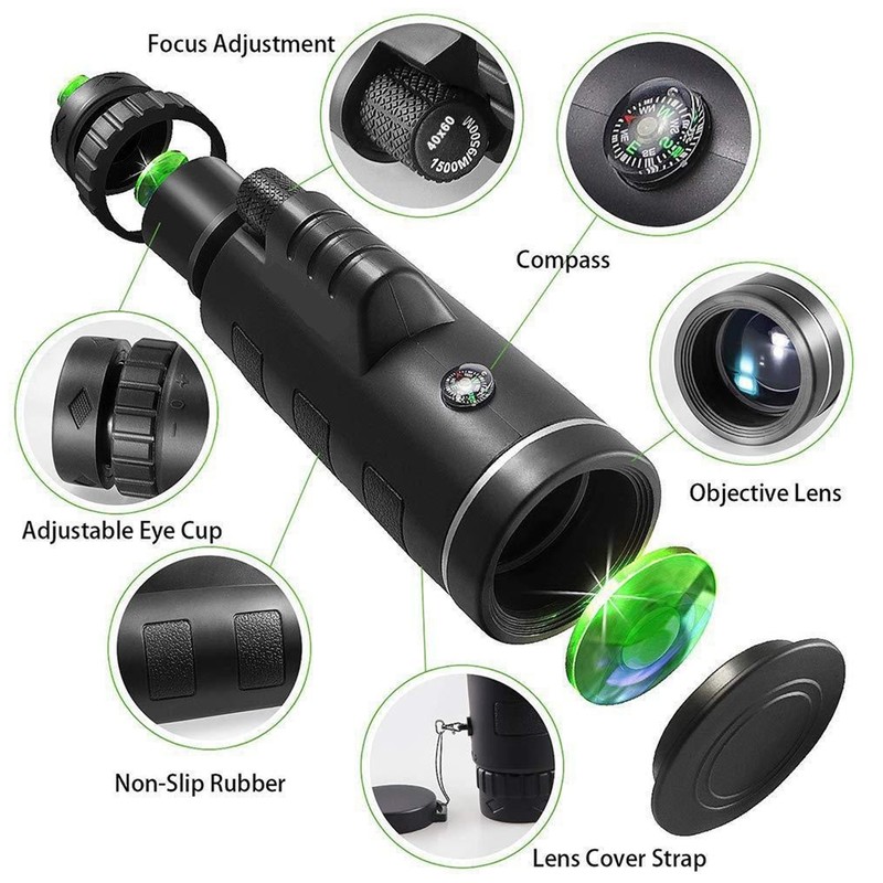 Monocular Telescope High Power HD Night Vision Monoculars for Outdoor