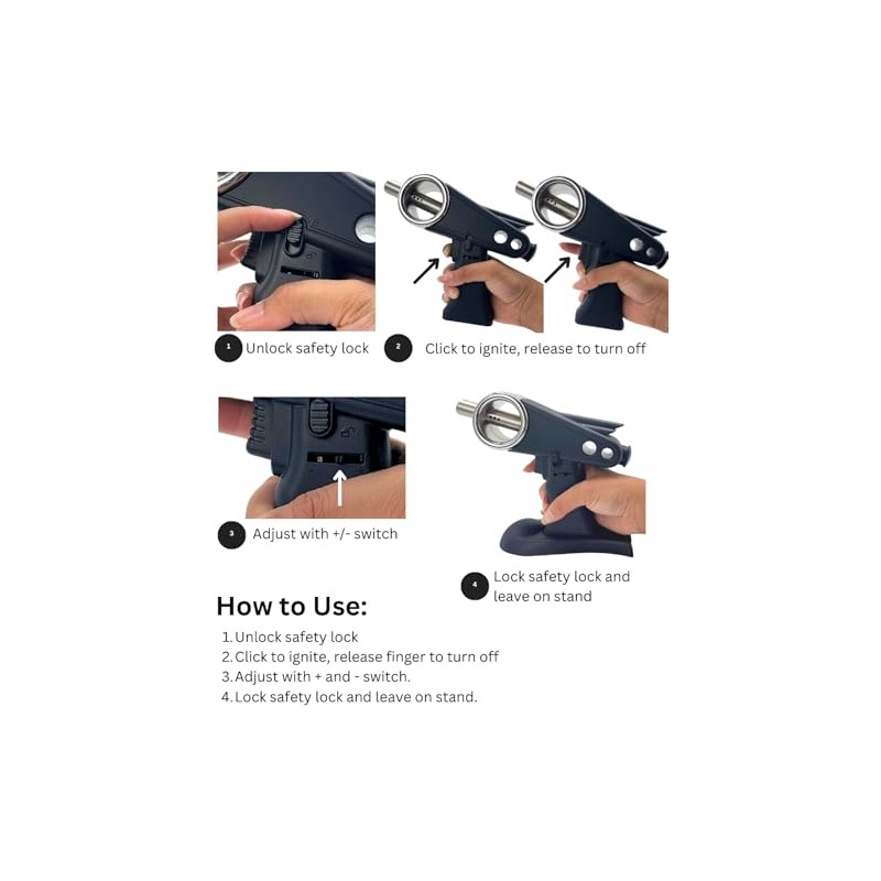 Thicket StarLight Torch Lighter – Adjustable Butane Flame, Metal Nozzle,