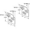 Prime-Line N 7537 Sliding Closet Door Roller Kit, 7/8 In.