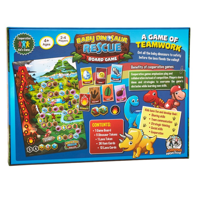 Baby Dinosaur Rescue Board Game - Cooperative Dinosaur Game for