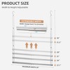 STORAGE MANIAC Hanging Closet Rod, Adjustable Width and Height Closet