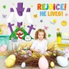 Happy Easter Supplies He is Risen Door Decoration Religious Cross