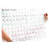 KICHOUSE 12pcs Day Countdown Planner Compact Learning Schedule Self Discipline