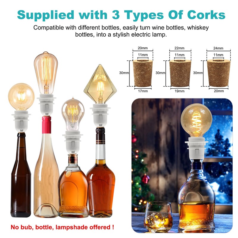 DIY Bottle Lamp Kit, Lamp Kits for Do it Yourself,