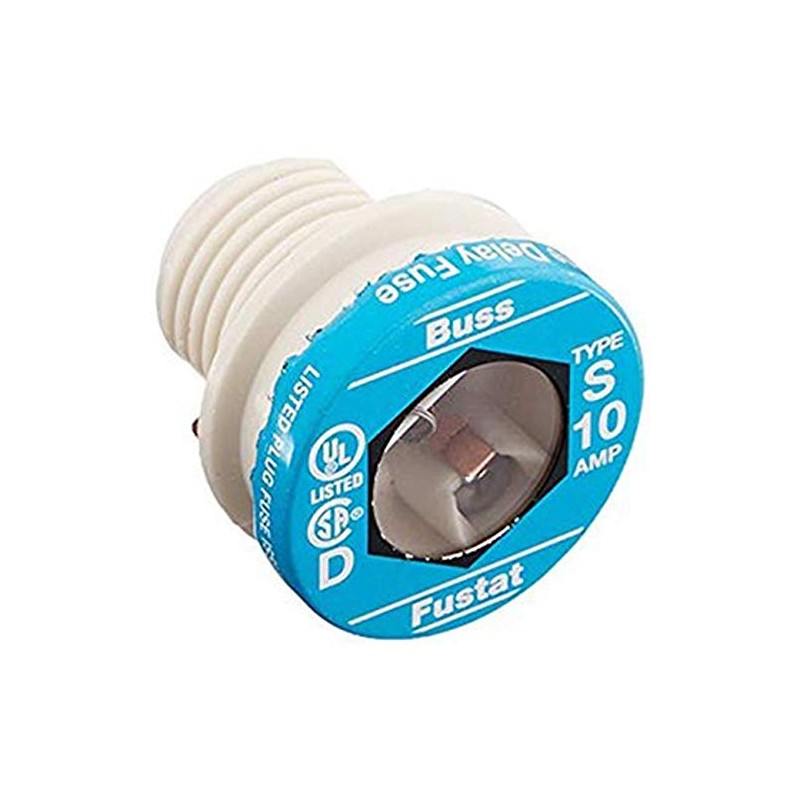 Bussman BP/S-10 10 Amp Dual-Element Time-Delay Rejection Base Plug Fuse
