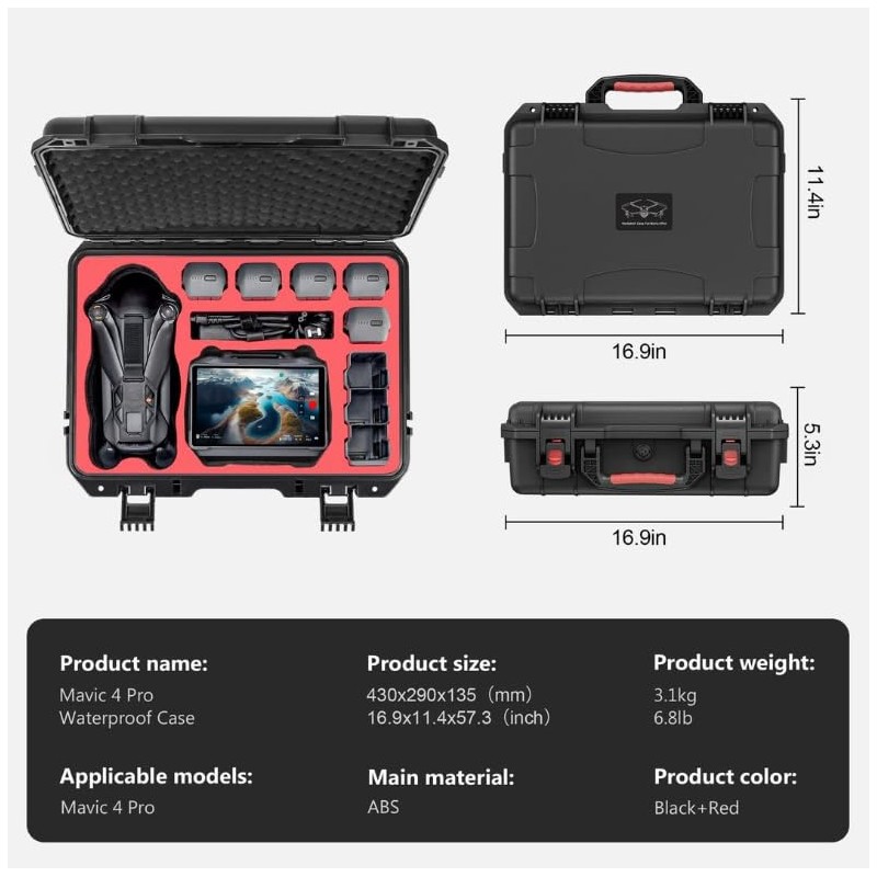 XYYORITRIX Mavic 4 Pro Hard Case Compatible with DJI Mavic