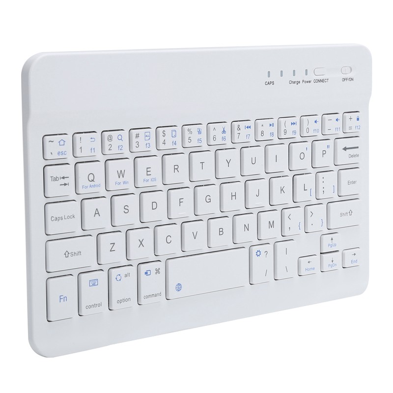 Mini Keyboard Bluetooth Portable 59 Keys Tablet Computer Supplies White