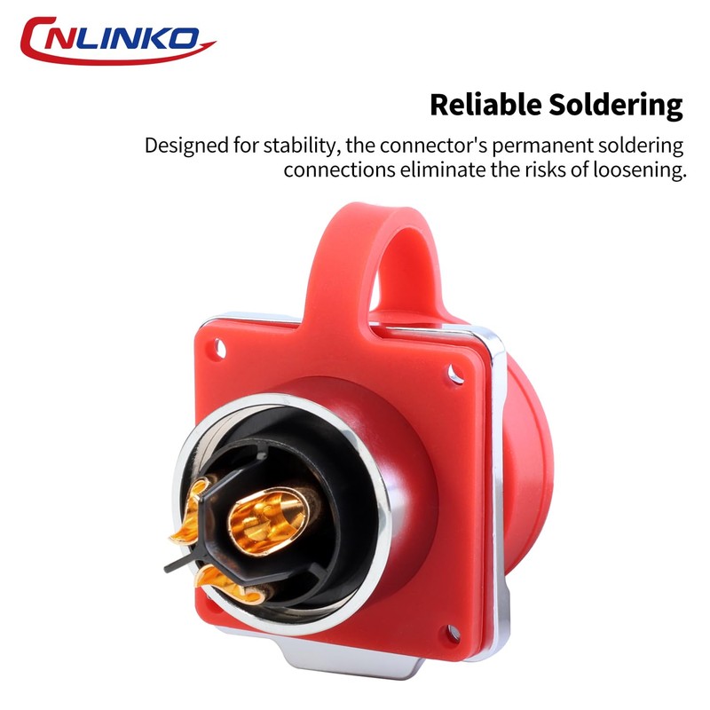 CNLINKO DH-24 3-Pin Industrial Waterproof Connectors, IP68 Circular Connectors, Carbide