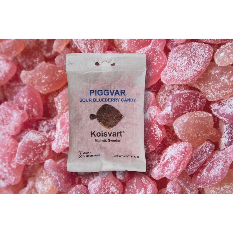 Kolsvart Sour Blueberry Swedish Candy – Vegan & Gluten-Free Gummies