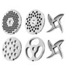 BOLEXINO #12 Stainless Steel Grinder Plate Assortment comes with 4