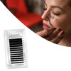 Auto Fan False Eyelashes Women Professional Salon Black Volume False