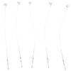 okhobby 1000PCS Clear Plastic Tag Fasteners Hanging Tag, Strings Snap