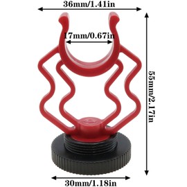 safycaby 2 PCS Shotgun Mic Mount External Video Microphone Shock Mount Camera Microphone Holder for Video Blogging Live Streaming Video Conferencing Interviews