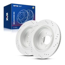 KAX Drilled Slotted Brake Rotors Fit For Ford F-150 2012-2018, Automotive Replacement Brake Rotors Pair of 2# 54186