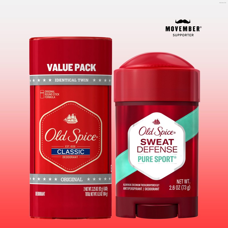 Old Spice Classic Deodorant for Men, 24hr Sweat & Odor