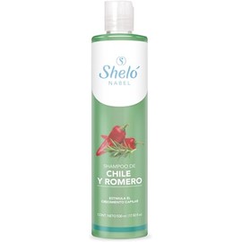 Shampoo de Chile y Romero Sheló Nabel, 530 ml, Estimula el Crecimiento Capilar