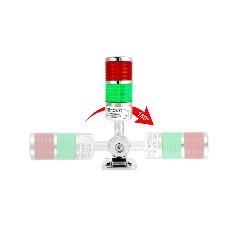 QWORK Industrial Warning Lights, 12-24V LED Stack Tower Lights with