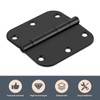Rounded Door Hinges 3 x 3 inch, 5/8 Radius, Matte