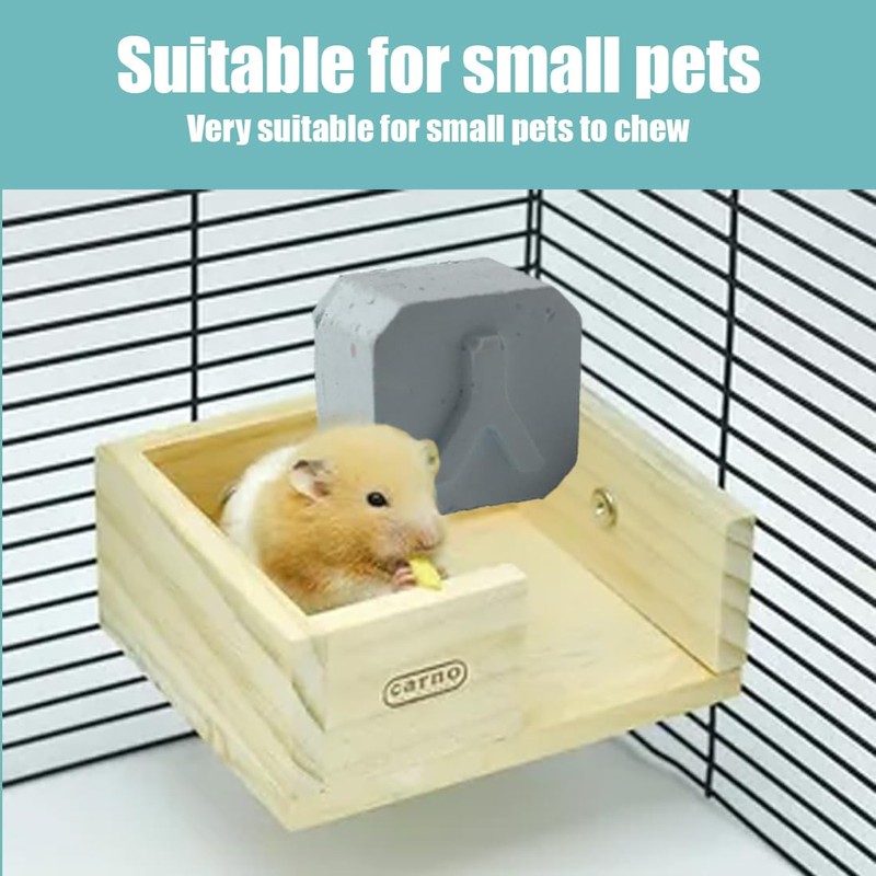 HAMKU 10 Pcs Hamster Volcanic Stone Molar Stone Small Pet