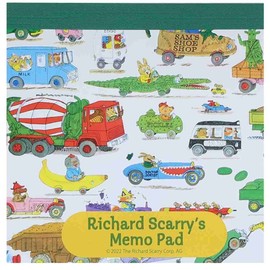 Richard Scully [Square Memory] 1 Book, Notepad, Picture Book, Character Stationery (1. Car)