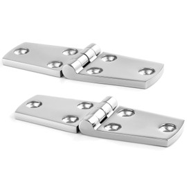 QWORK® 2 Pieces Marine Mount Door Hinges, Made of Stainless Steel SUS316, 38 x 102 mm