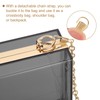 sourcing map Women Clear Purse, Acrylic Clear Clutch Bag Square