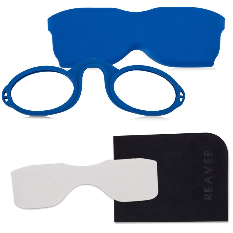 REAVEE Ultra Slim Armless Reading Glasses for Men Women, Small