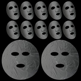 Ptwola 200 Sheets Facial Plastic Mask Disposable Moisturizing Face Masks Pre-cut Facial Paper Transparent Thin Facial Wrap Moisture Retention for Skin Care DIY Spa