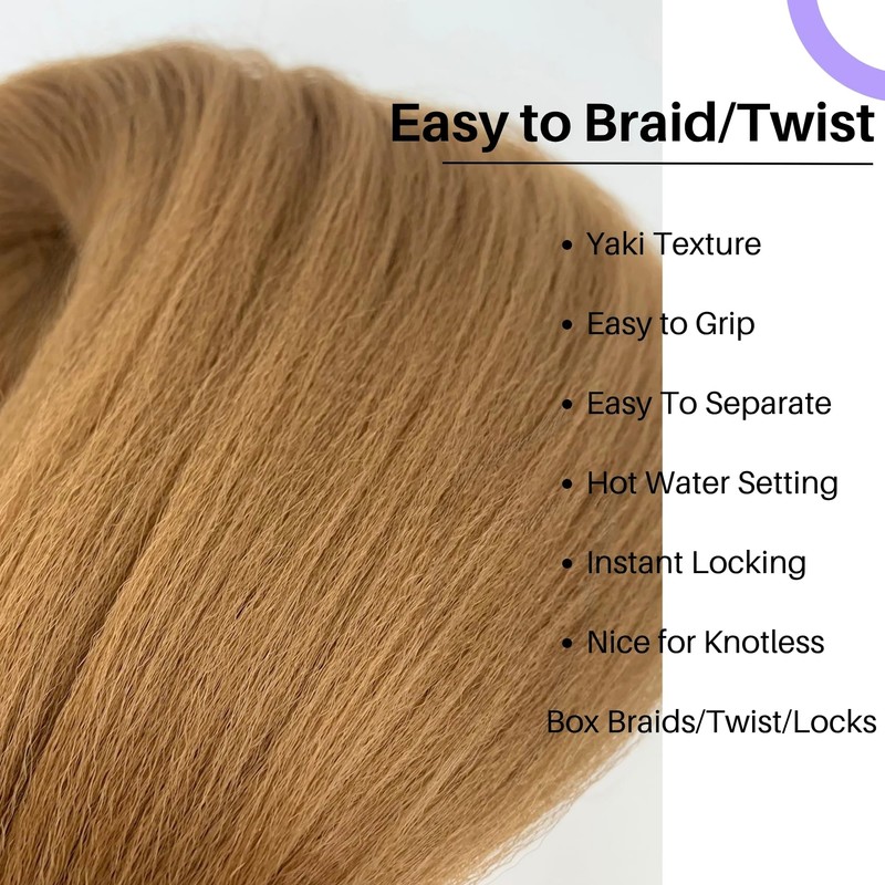 Brown Braiding Hair Pre Stretched Knotless Box Braids Hair