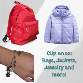 Sportybella Flute Clip-On Charm with Music Card – Silver-Tone Musical Instrument Pendant for Bracelets, Backpacks, Jackets, and Bags – Durable Lobster Clasp Accessory, 1.0 Inches, Silver Plated