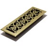 Decor Grates SPH414 Floor Register, 4x14, Brass Finish