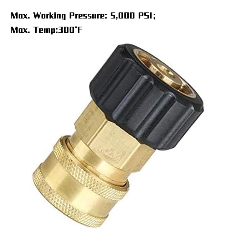 SANTUO M22 Male to 1/4" Pressure Washer Adapter Quick Plug