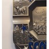 Edinburgh Scotland Metal Ashtray - Castle/Scottish Piper/Highland Cattle/Words in Blue