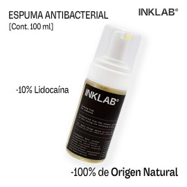 Espuma Limpiadora Inklab 10% Lidocaína Para Tatuaje 100 Ml