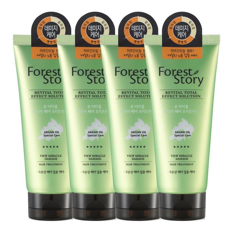 Forest Story Argan Oil Damage Treatment 200ml 4pcs Highly nutritious