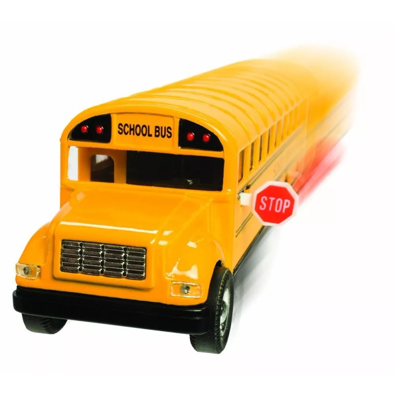 kingsmart Yellow School Bus Diecast Model pull back action openable