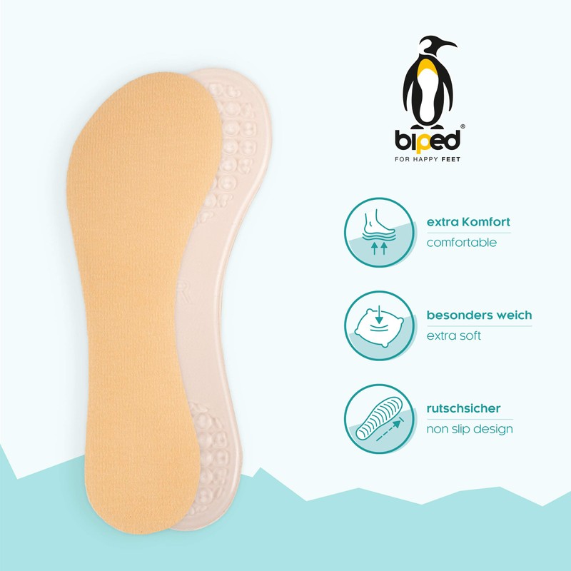 bipedGel Insoles for Pumps & High Heels z1006 (6-6.5)