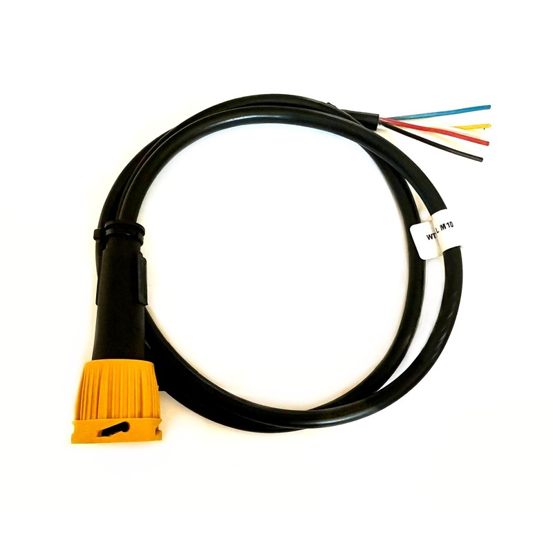 MelTruck® Bayonet Connector 5-Pin Connector Yellow Cable 1 m for