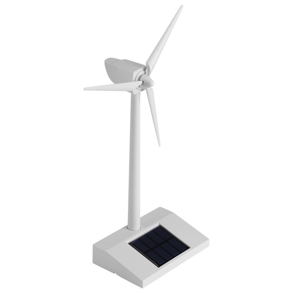 Science Toy Desktop Model Solar Powered Windmills Wind Turbine & ABS plastics Children Kids Gift Home Decoration
