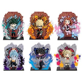 Re-Ment My Hero Academia Assortment Figures Wall Art Collection Heroes & Villains 6 cm (6)