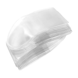 VILLFUL 50pcs Coin Storage Bag Coin Sleeves Plastic Coin Holder Coin Collector Sleeves Coin Folders Coin Display Coin Wraps Ticket Holder Coin Pages Plastic Coin Pouch Transparent PVC