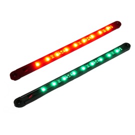 Vcanuplms Boat Navigation Lights, 7.8 inch Red and Green Nav Light, Waterproof LED Marine Bow Lamp for Pontoon and Yacht and Small Boat